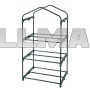 Садовая мини теплица на балкон 3 полки Grindi 70 x 50 x 125 см зеленая